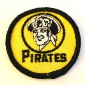 Vintage Embroidered Pittsburgh Pirates Souvenir Patch Yellow And Black Clean